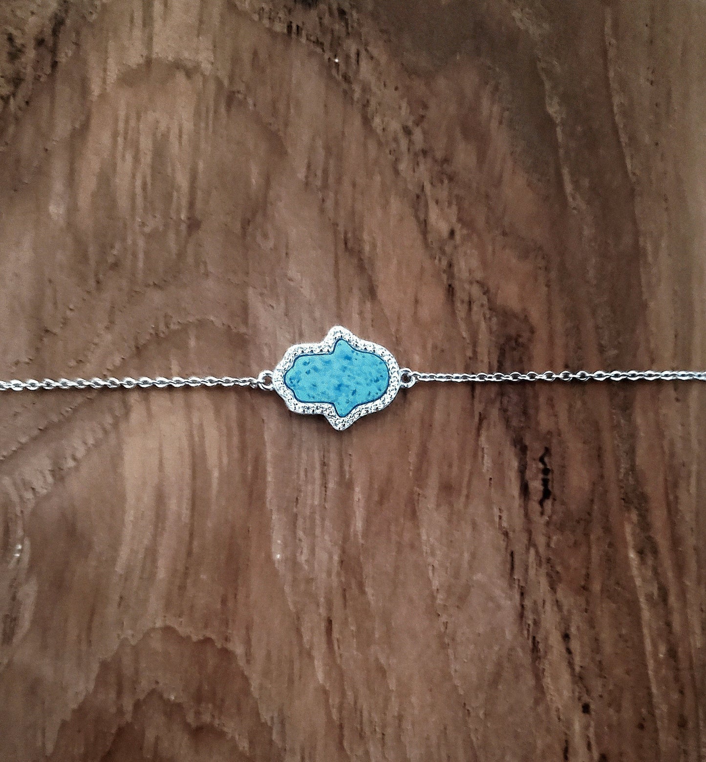 Bracelet opale bleu