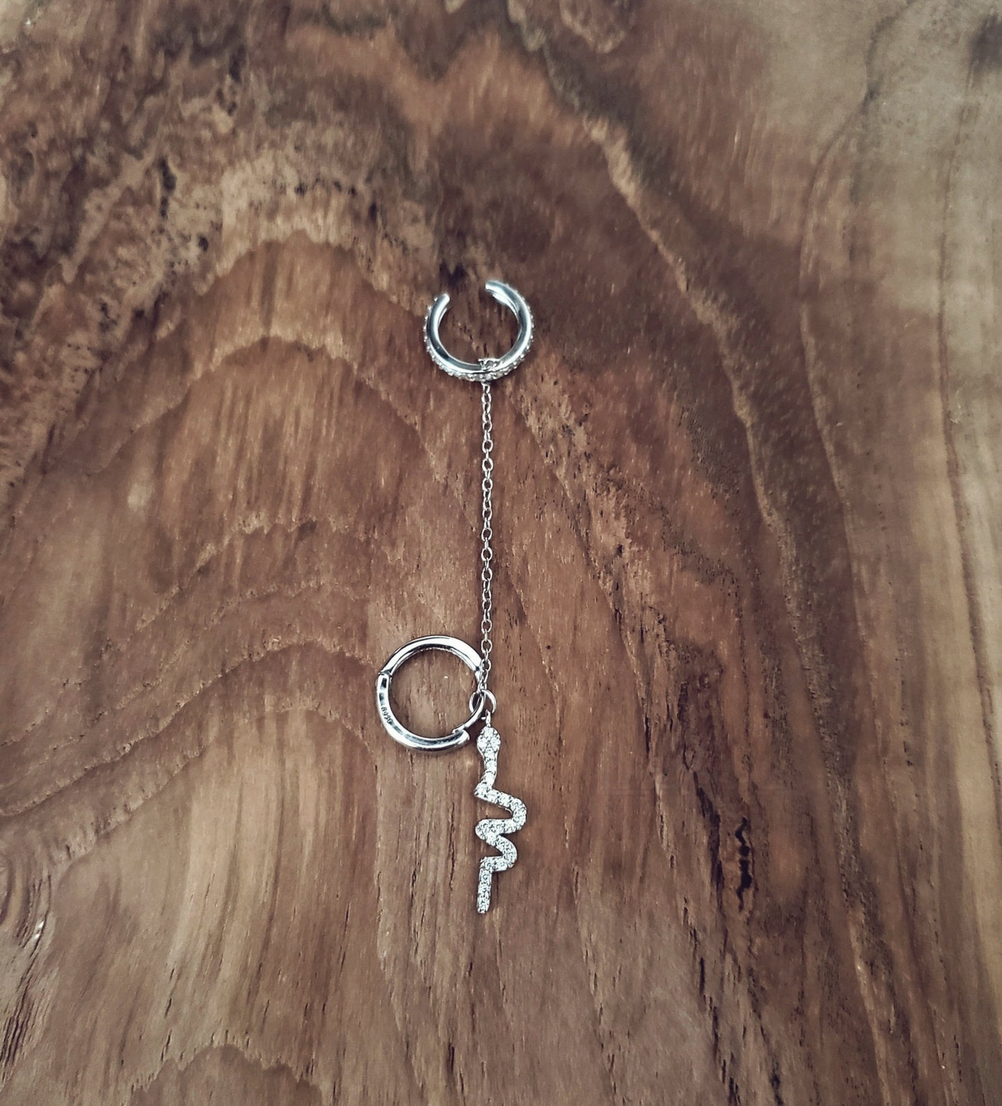 Boucle d'oreille serpent