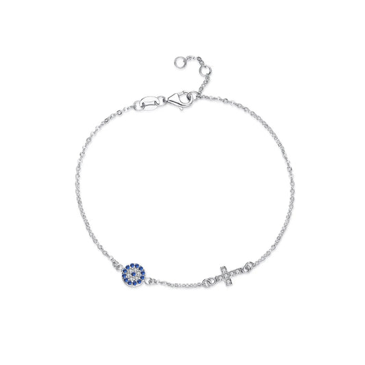 Bracelet œil bleu