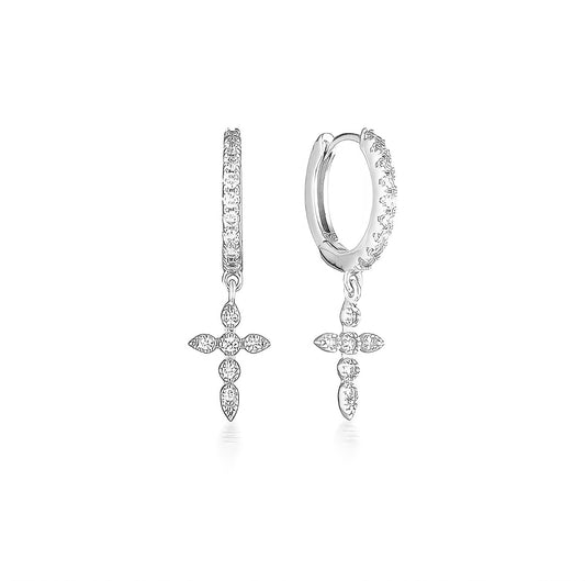 Boucles d'oreilles croix